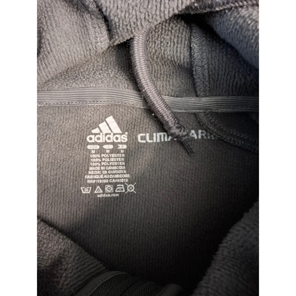 Adidas Mens Notre Dame Fighting Irish ClimaWarm Full‎ Zip Hoodie Gray Size M